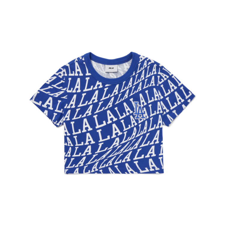 MLB 여성 일루젼 올오버 크롭 반팔 티셔츠 3FTS61023-07BLS